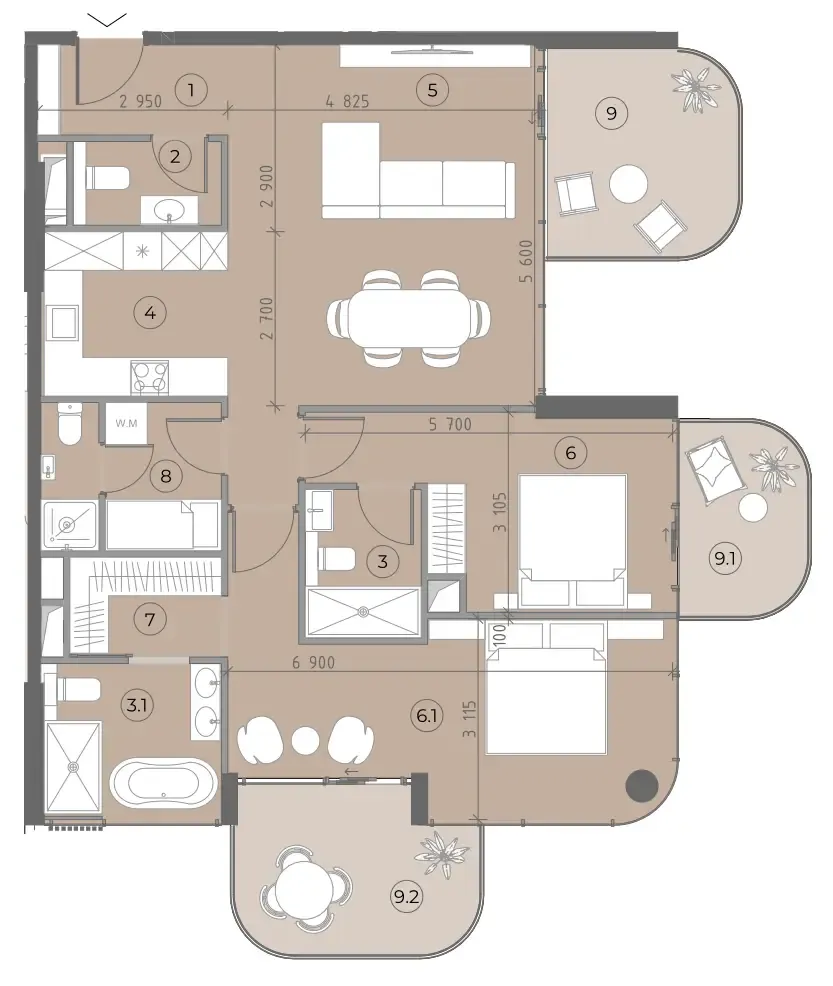 WEll Concept Development House of WELL floor plan