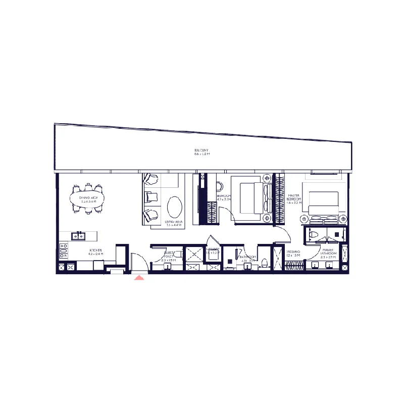 Arada Inaura Hotels & Residences Downtown floor plan