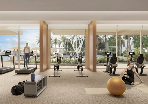 Indoor Gym amenity image at Palm Beach Tower 3