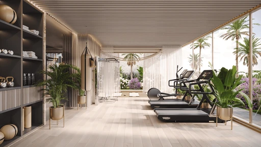 Indoor Gym amenity image at Treppan Serenique Residences