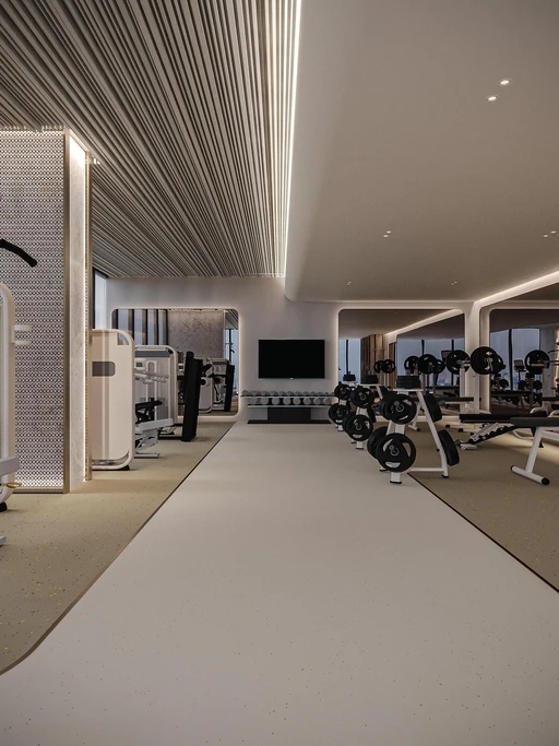 Indoor Gym amenity image at Floarea Oasis