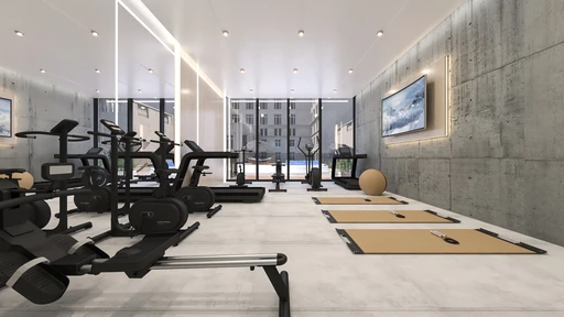 Indoor Gym amenity image at Chapter 01 by Newbury