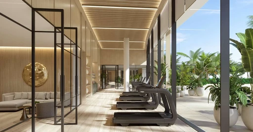 Indoor Gym amenity image at The Residences at The Dubai Beach EDITION