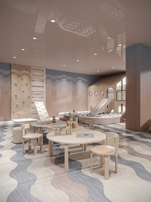 Indoor Kid’S Play Area amenity image at One Sky Park