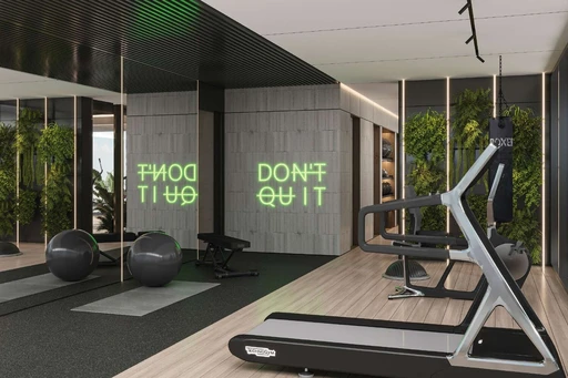 Indoor & Outdoor Gym amenity image at Gharbi 2 Residences