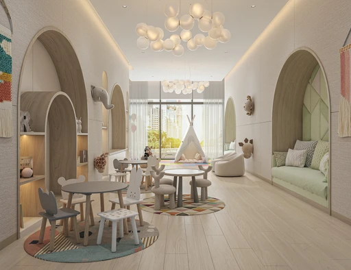 Indoor & Outdoor Kids’ Play Area amenity image at Azizi Leily