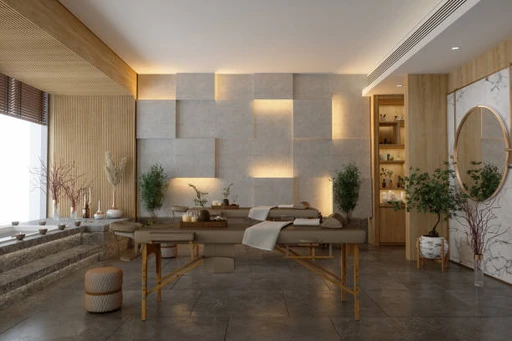 Indoor Spa Relaxation Area amenity image at Flora Isle Beachfront Residences