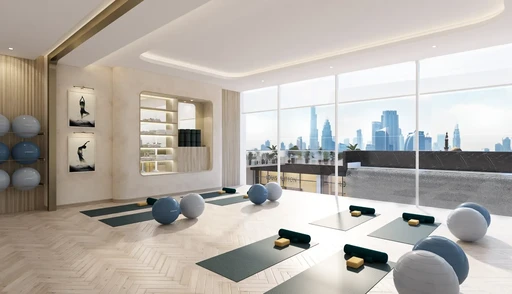 Indoor Yoga amenity image at Riviera 58