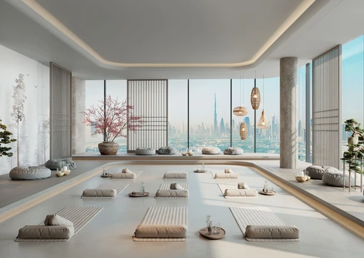 Indoor Yoga Area amenity image at Sky Hills Astra