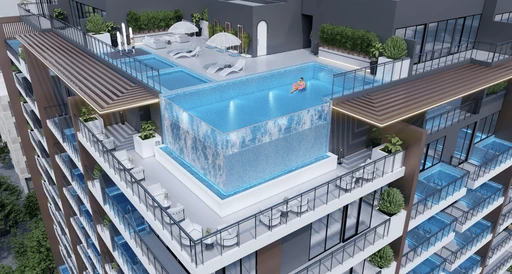 Infinity Pool amenity image at Lucky Royale Residence