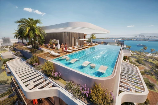 Infinity Swimming Pool amenity image at Helvetia Marine by DHG