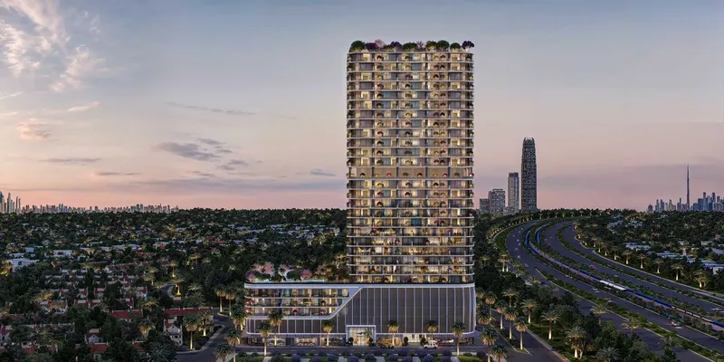 Exterior at Interstellar Tower in JVT (Jumeirah Village Triangle) Dubai