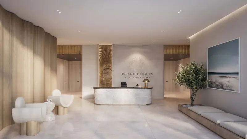 Lobby at Island Heights in Al Marjan Island Ras Al Khaimah