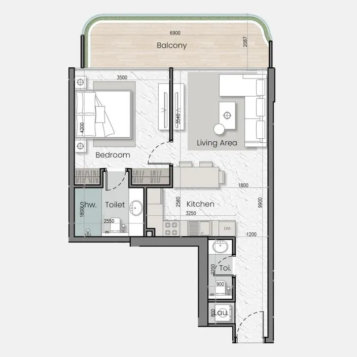 MAK Developers I'Sola Bella floor plan