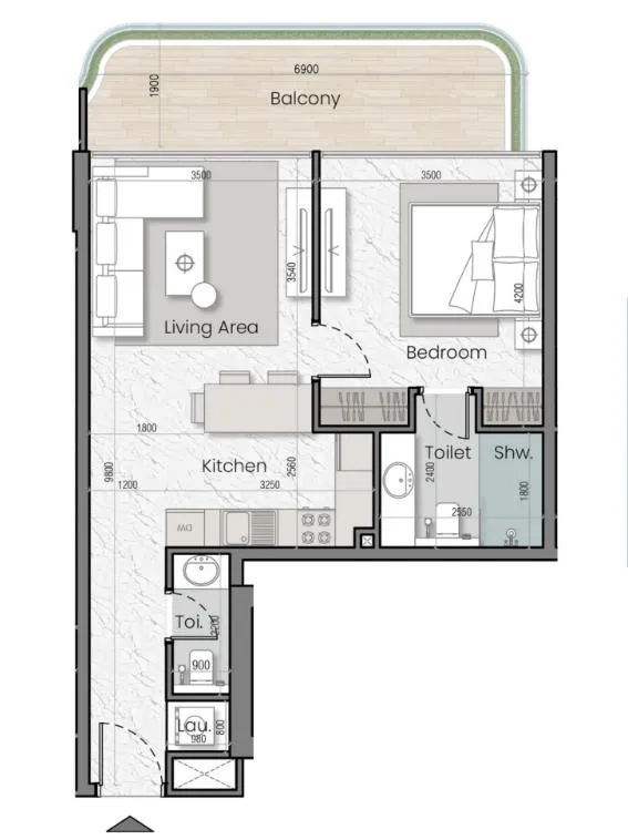 MAK Developers I'Sola Bella floor plan