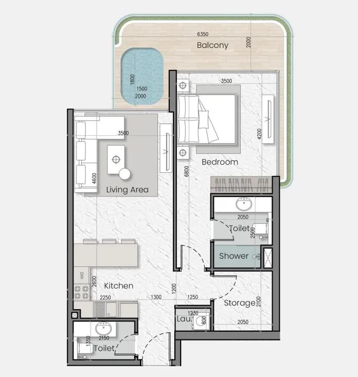 MAK Developers I'Sola Bella floor plan