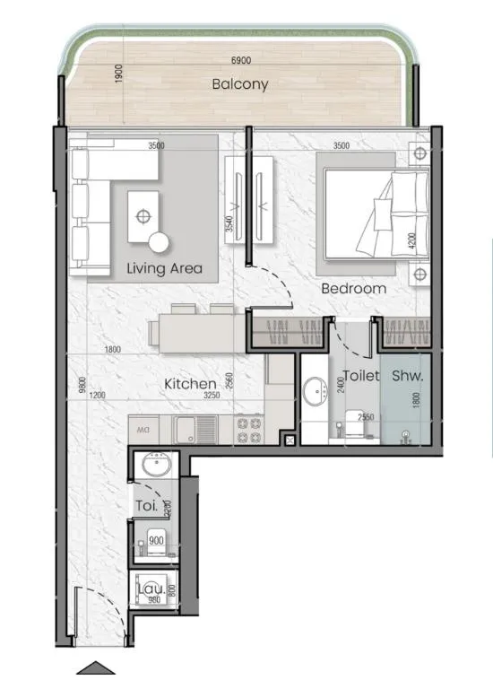 MAK Developers I'Sola Bella floor plan