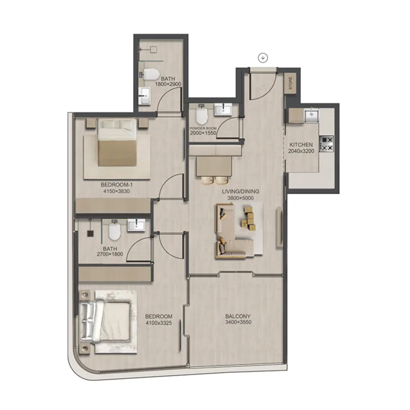 JAD Global J188 floor plan