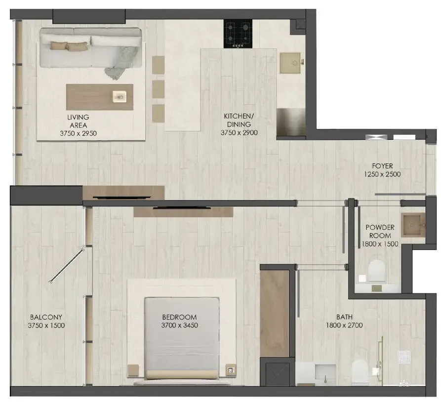 JAD Global JAD 288 floor plan