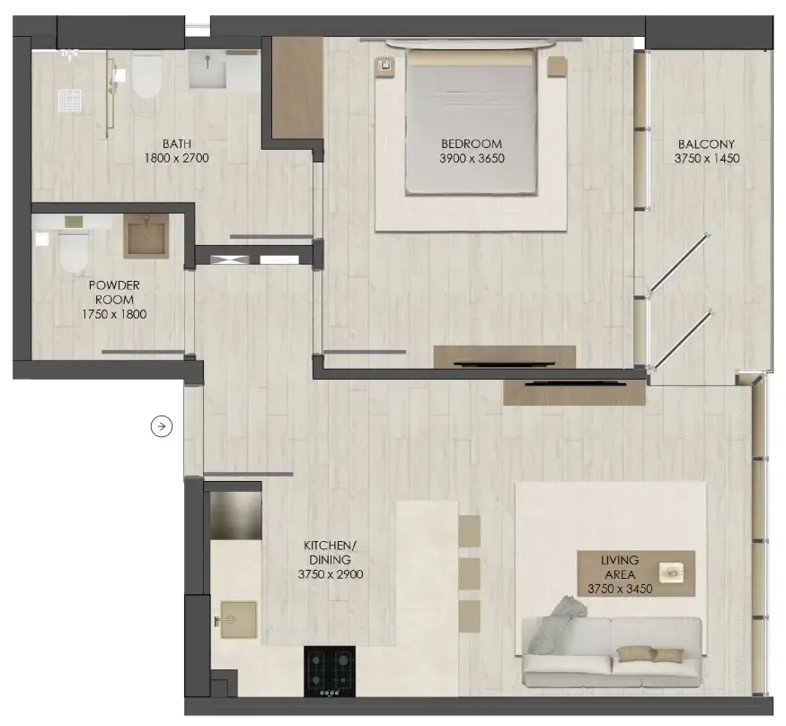 JAD Global JAD 288 floor plan