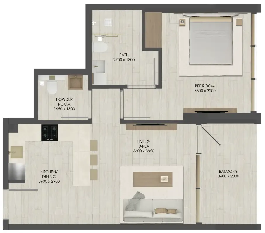JAD Global JAD 288 floor plan