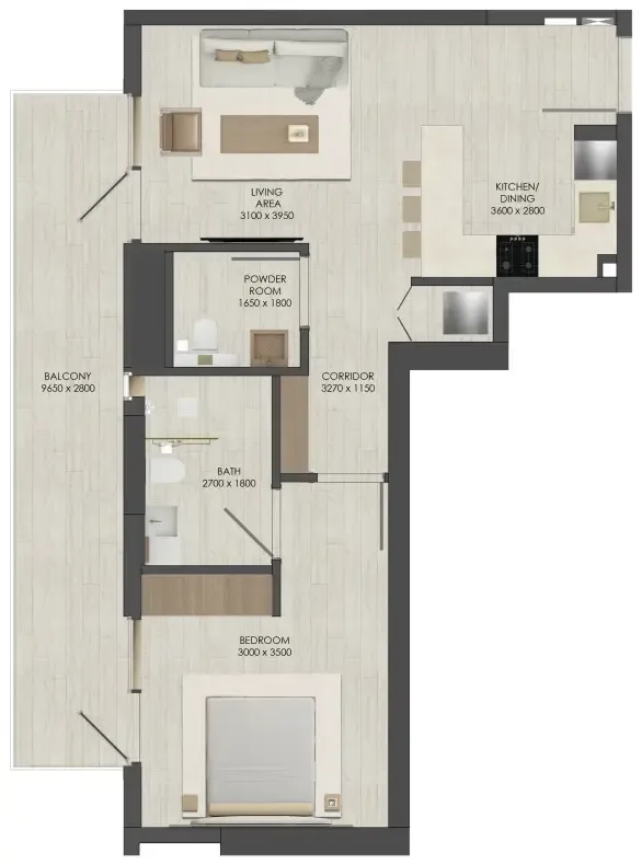 JAD Global JAD 288 floor plan