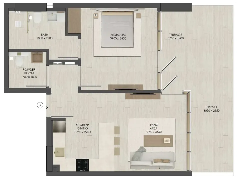 JAD Global JAD 288 floor plan