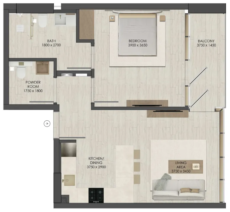 JAD Global JAD 288 floor plan