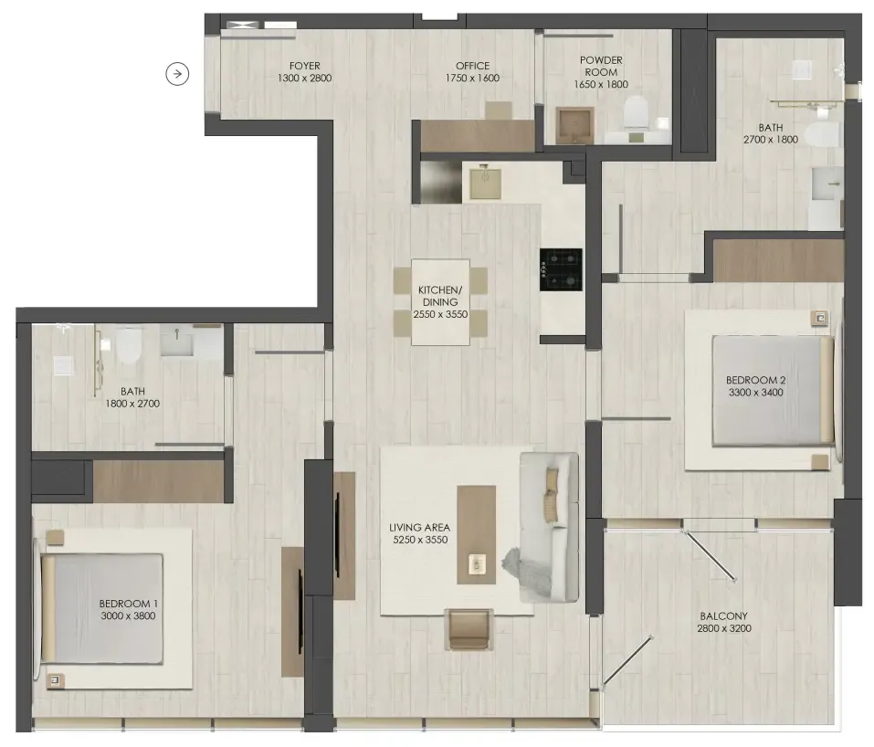 JAD Global JAD 288 floor plan