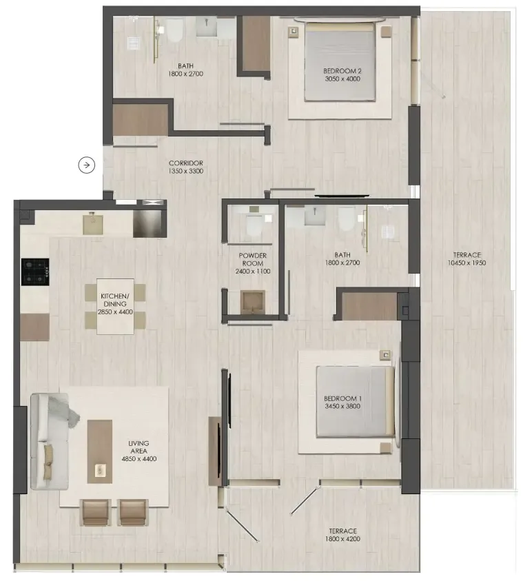 JAD Global JAD 288 floor plan