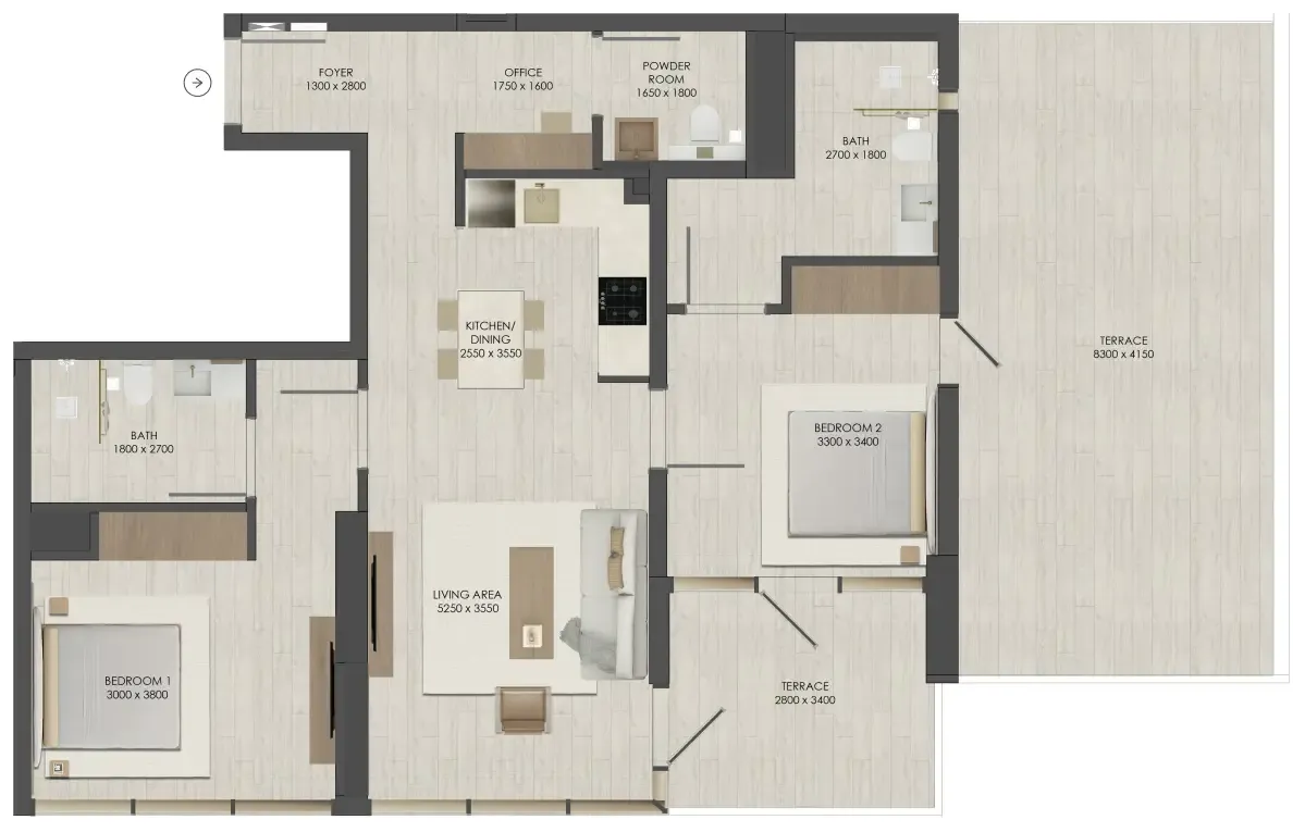JAD Global JAD 288 floor plan