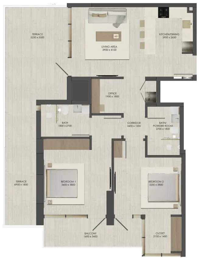 JAD Global JAD 288 floor plan
