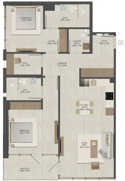 JAD Global JAD 288 floor plan