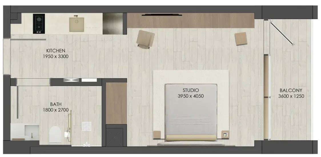 JAD Global JAD 288 floor plan