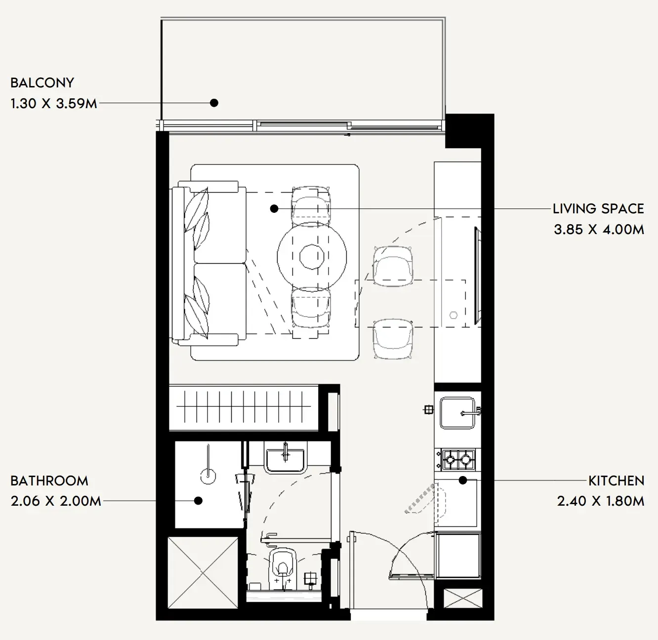 Azizi Jaddaf Beach Oasis floor plan