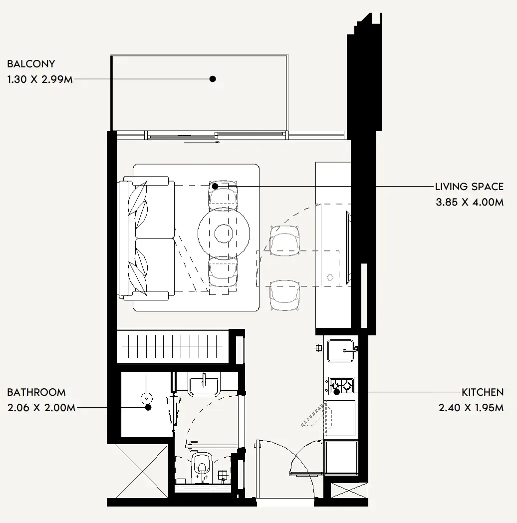 Azizi Jaddaf Beach Oasis floor plan