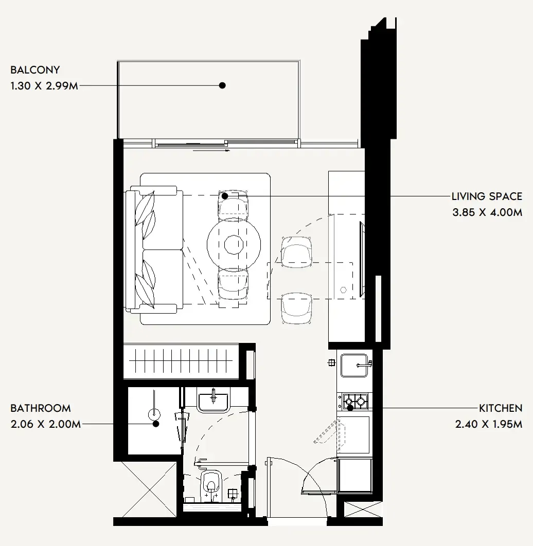 Azizi Jaddaf Beach Oasis floor plan