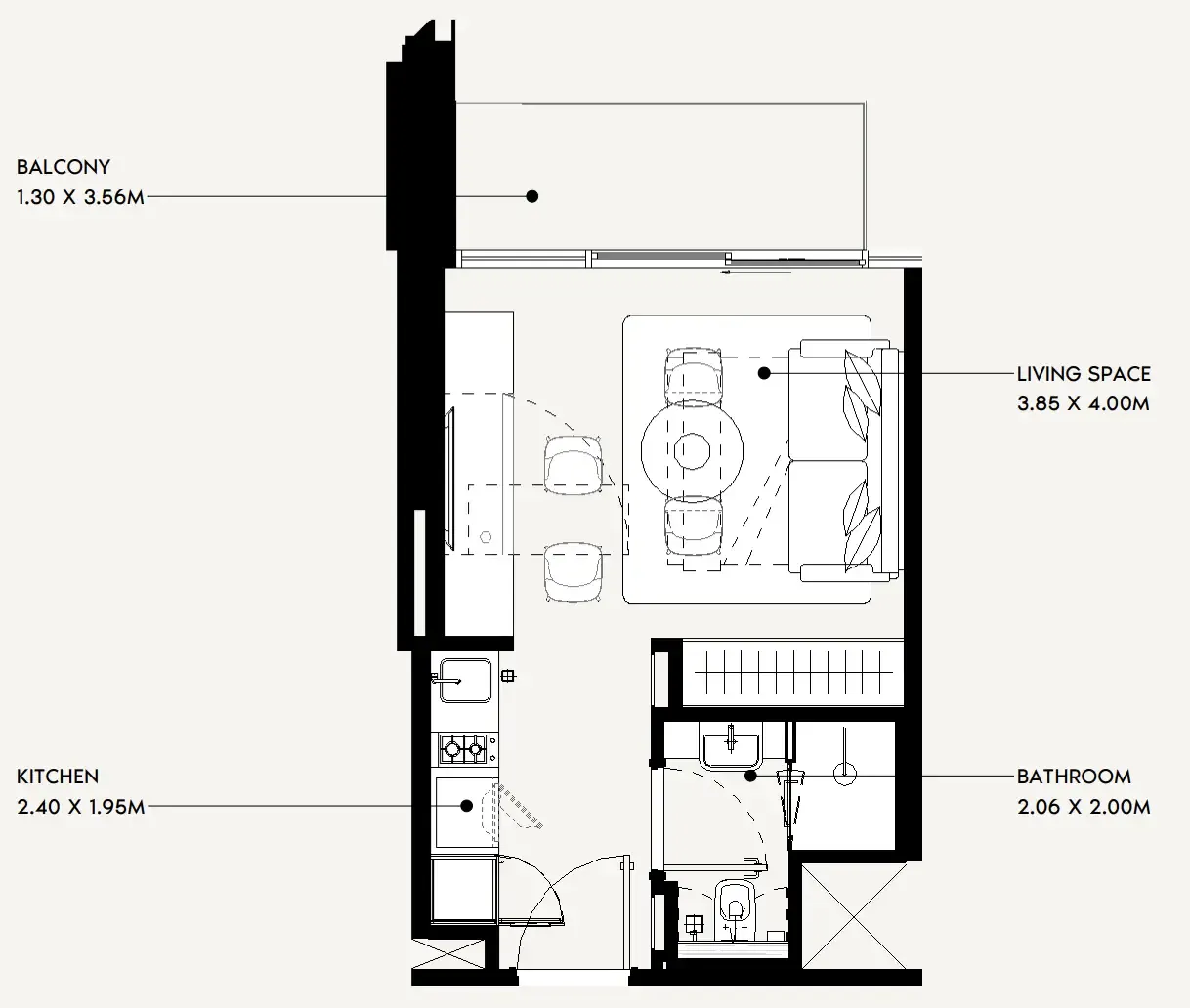 Azizi Jaddaf Beach Oasis floor plan