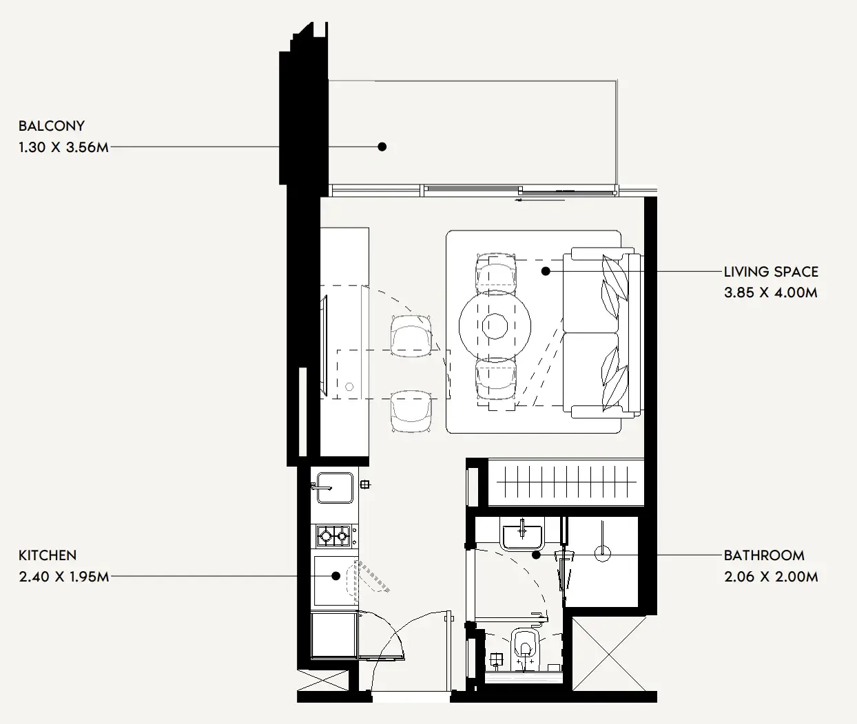 Azizi Jaddaf Beach Oasis floor plan