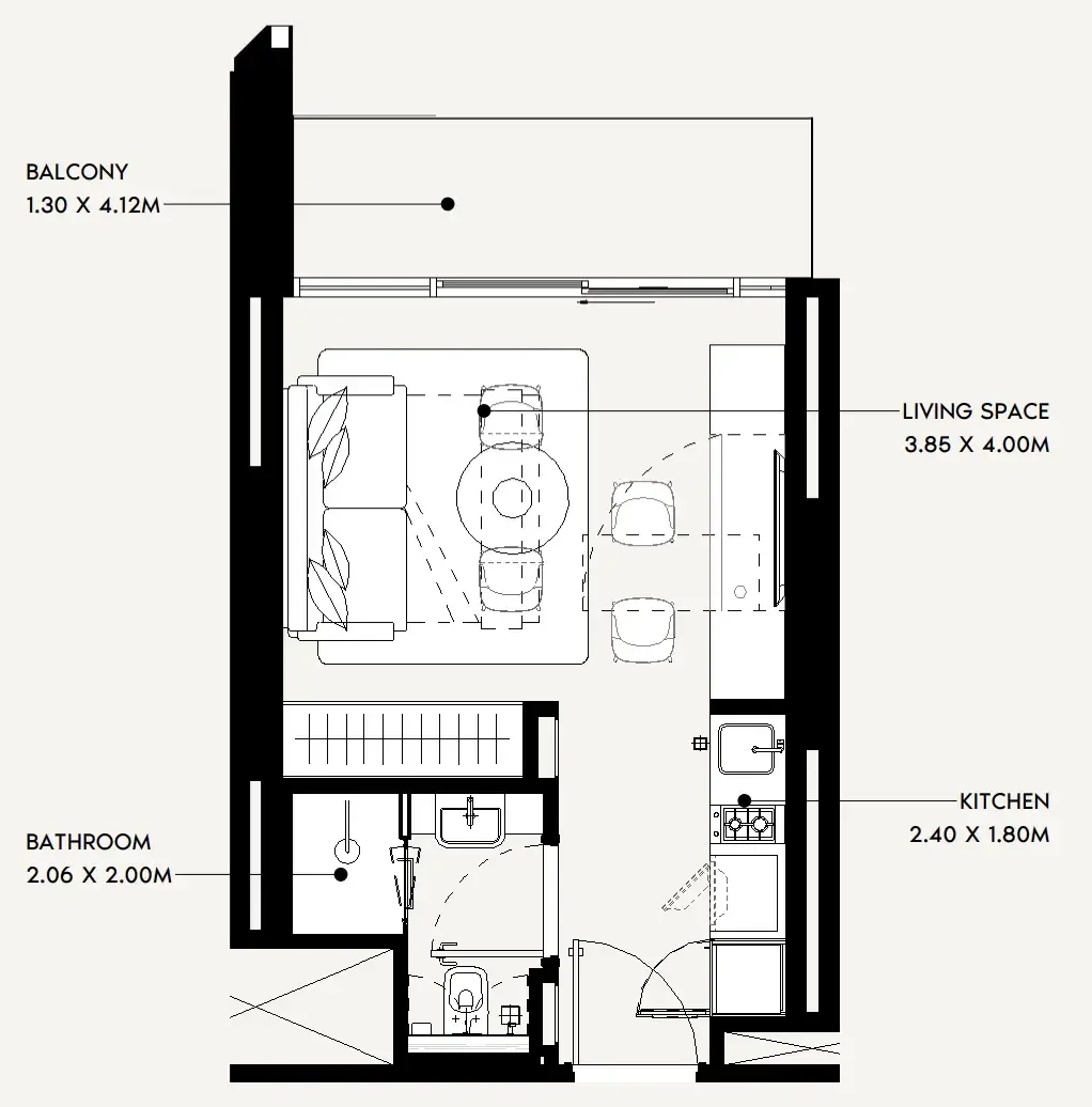 Azizi Jaddaf Beach Oasis floor plan