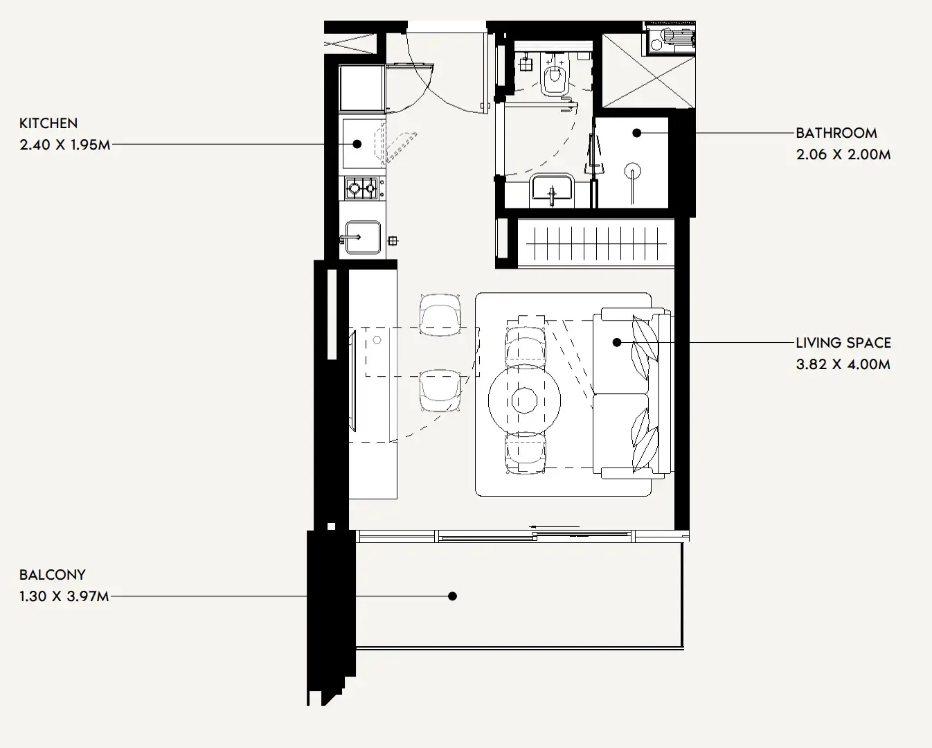 Azizi Jaddaf Beach Oasis floor plan
