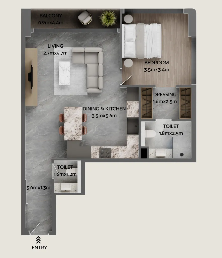 Galaxy Realty Jardin Astral floor plan