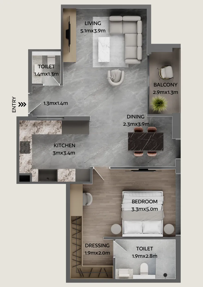 Galaxy Realty Jardin Astral floor plan