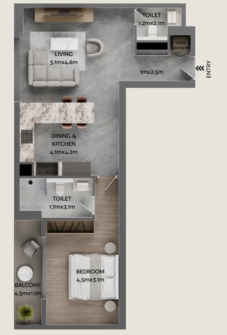 Galaxy Realty Jardin Astral floor plan