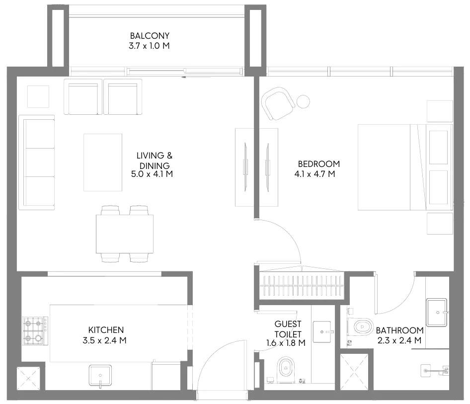 Arada Jenna 1 floor plan