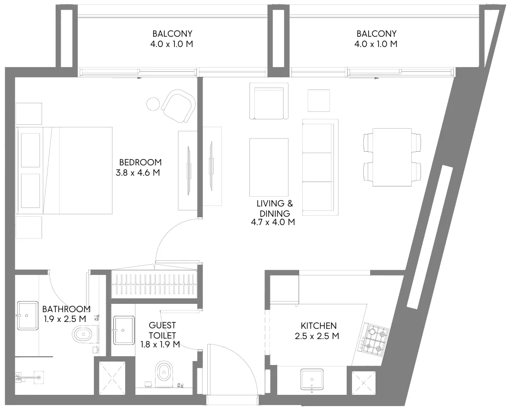 Arada Jenna 1 floor plan