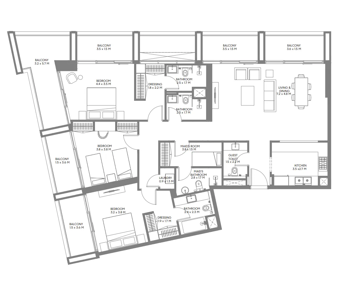 Arada Jenna 1 floor plan