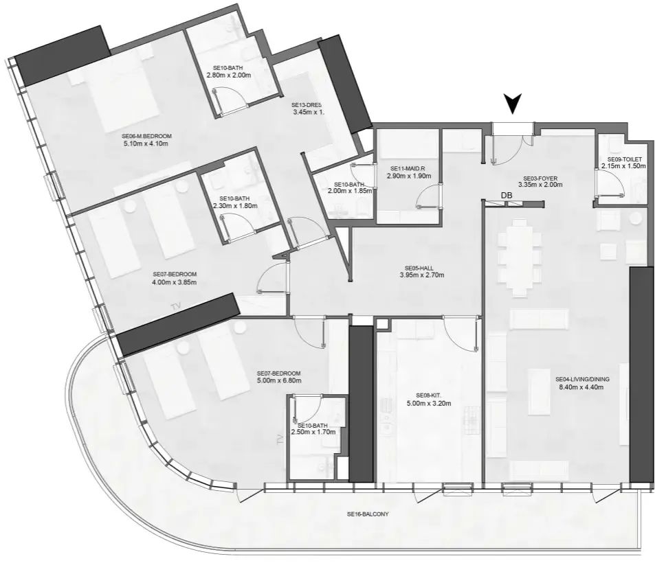 Albatha Real Estate Joud Tower floor plan