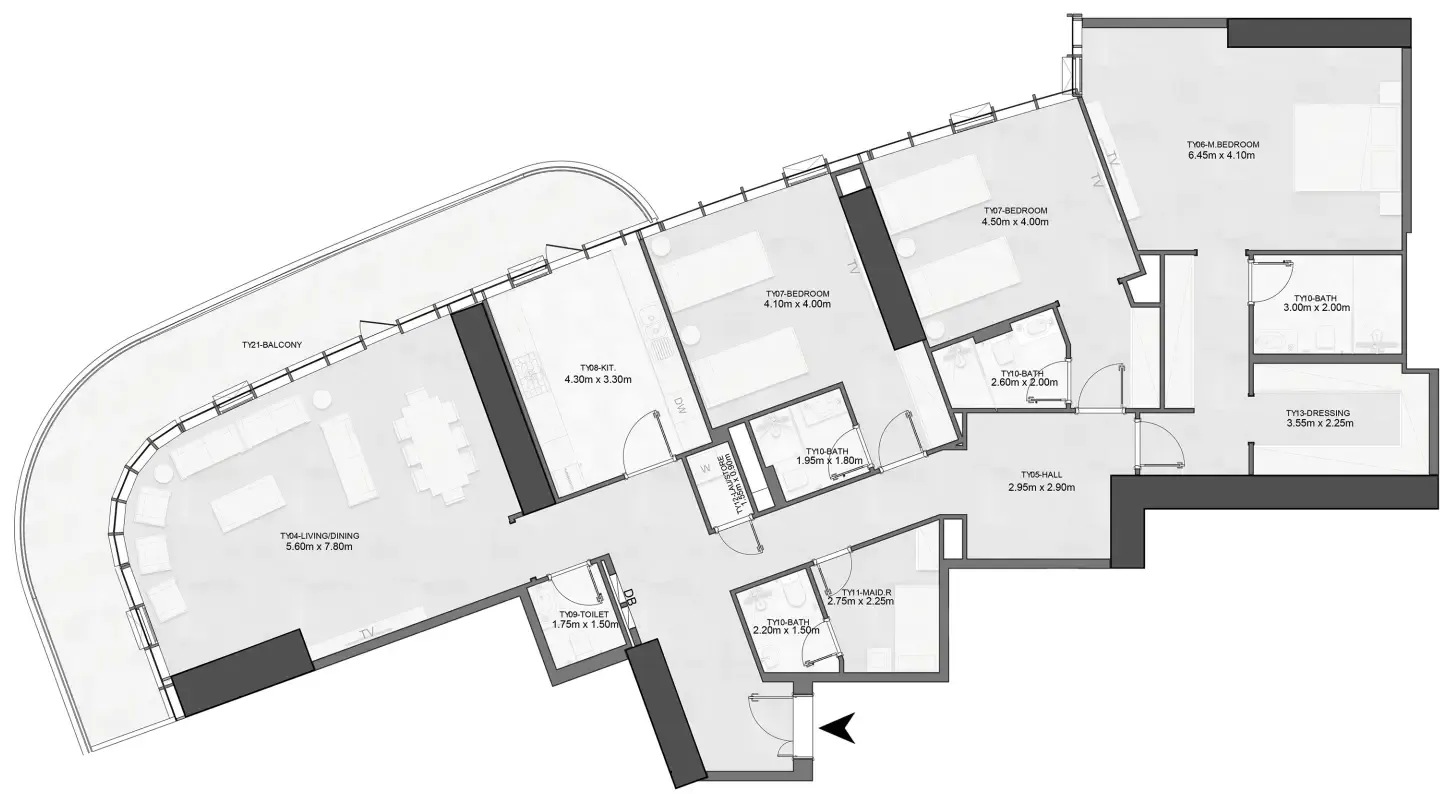 Albatha Real Estate Joud Tower floor plan