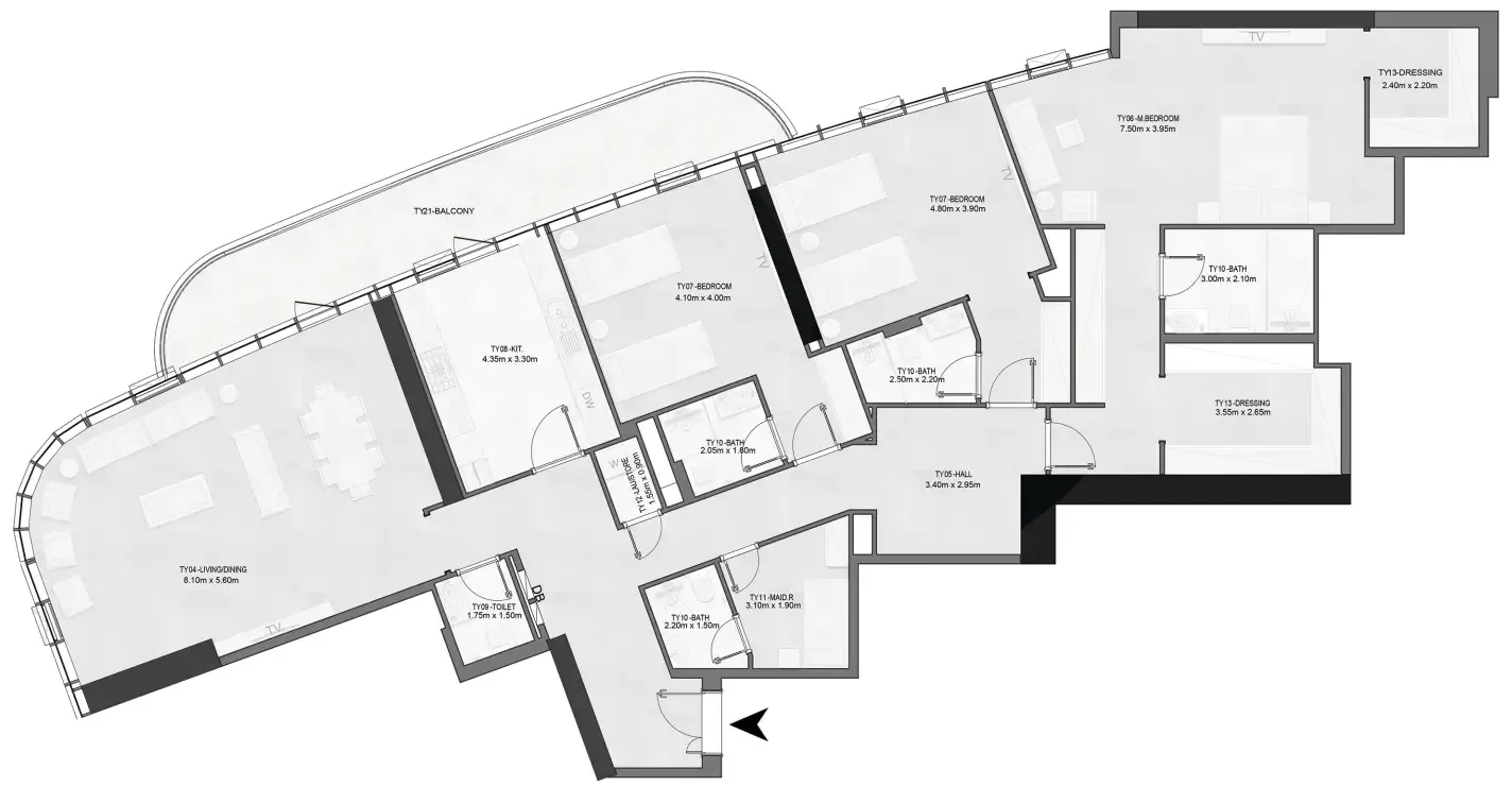 Albatha Real Estate Joud Tower floor plan
